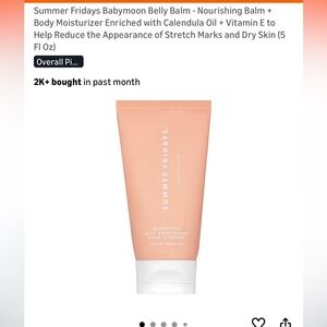 Summer Fridays babymoon belly balm